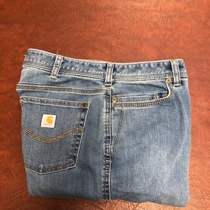 Carhartt women’s size 10, light blue, gently used.